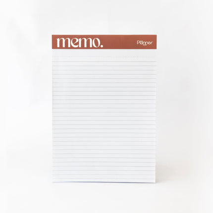 Minimalist student notepad with ruled layout
